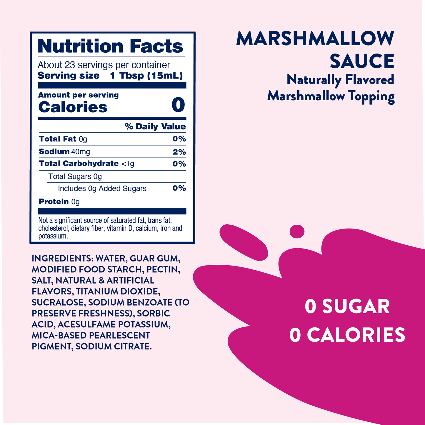 Sugar Free Marshmallow Sauce