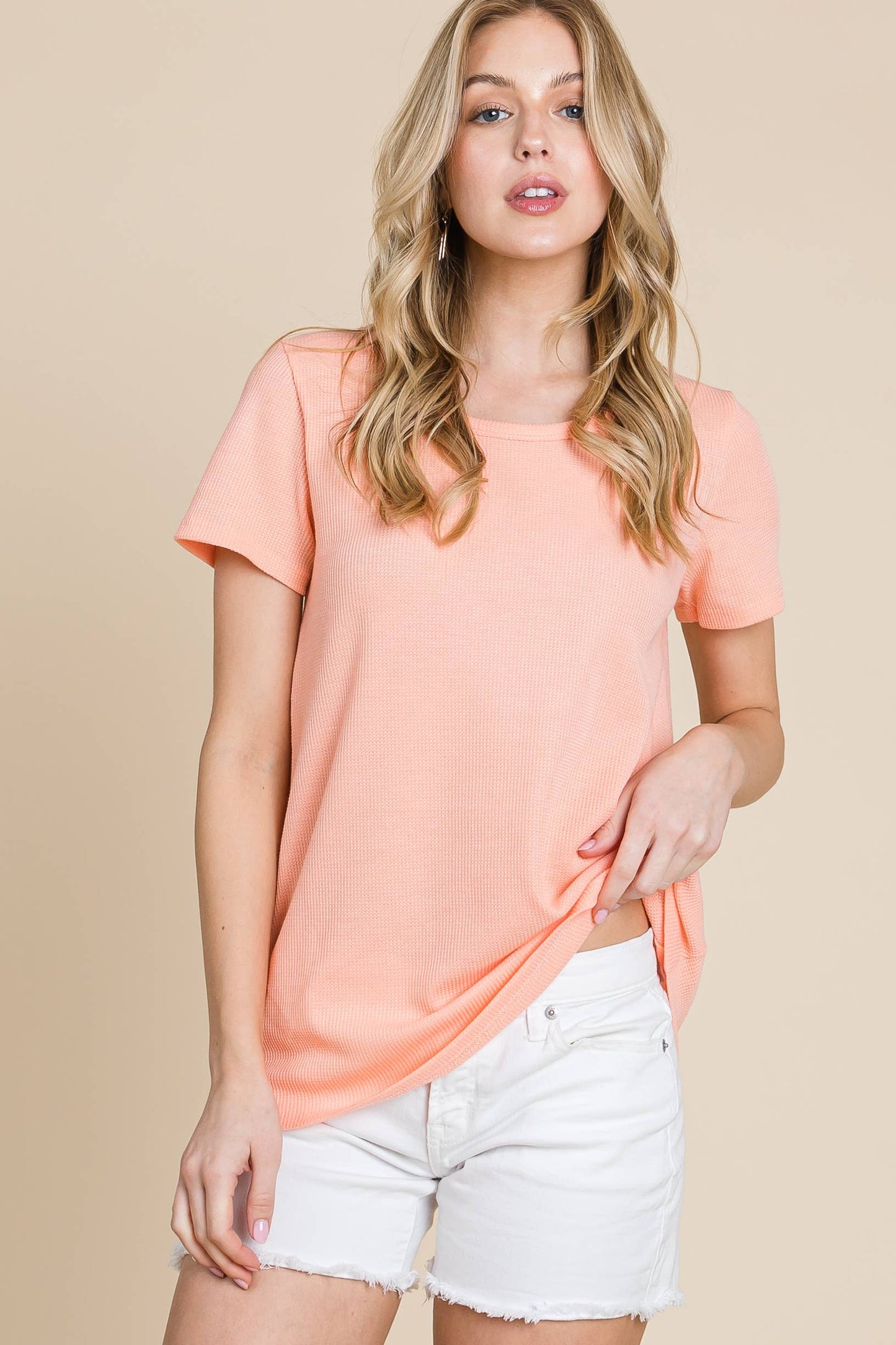 The essential basic top: Coral