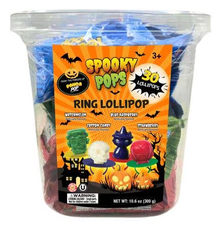 Spooky Pops Ring Lollipops