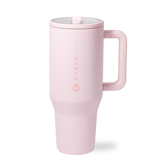 Pink Sand HydroJug 32 oz Traveler Tumbler: Pink Sand