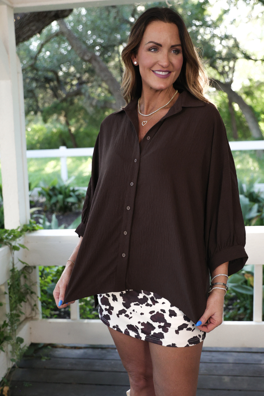 Cowhide Skort