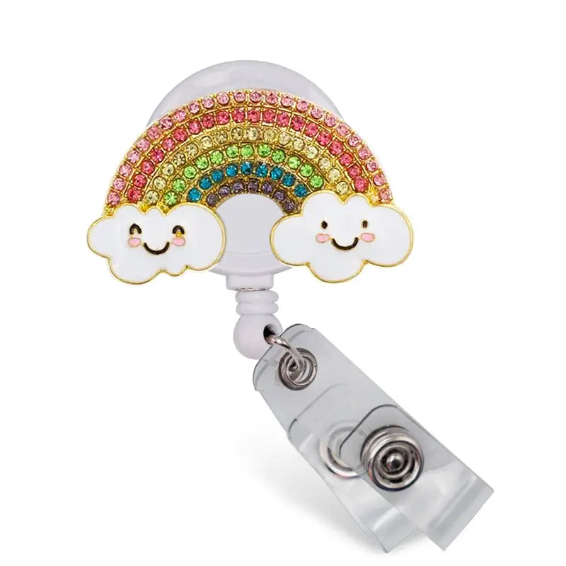Sparkle & Shine Badge Reel- Rainbow