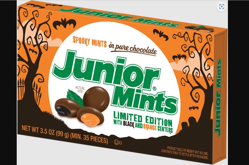 Halloween Spooky Junior Mints 3.5oz Theater box, 12ct