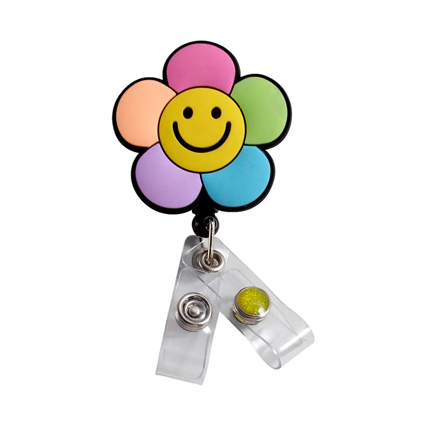 Jellies Badge Reel- smile flower