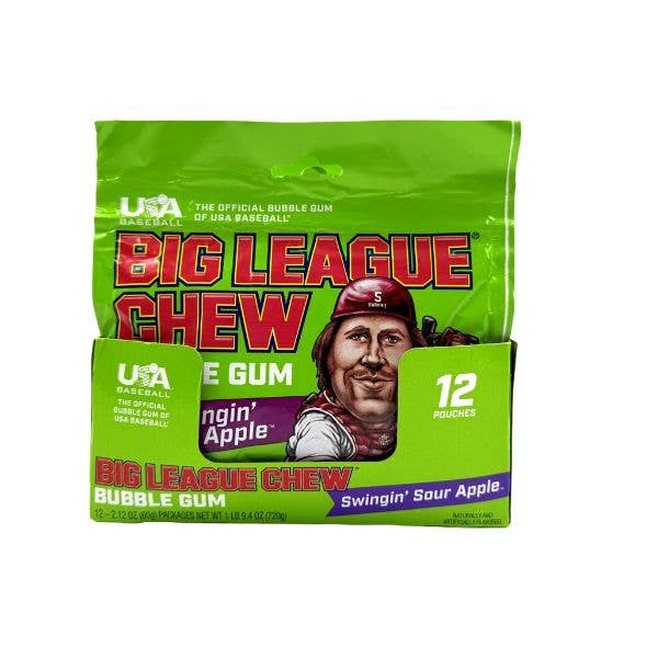 Big League Chew Swingin' Sour Apple Gum