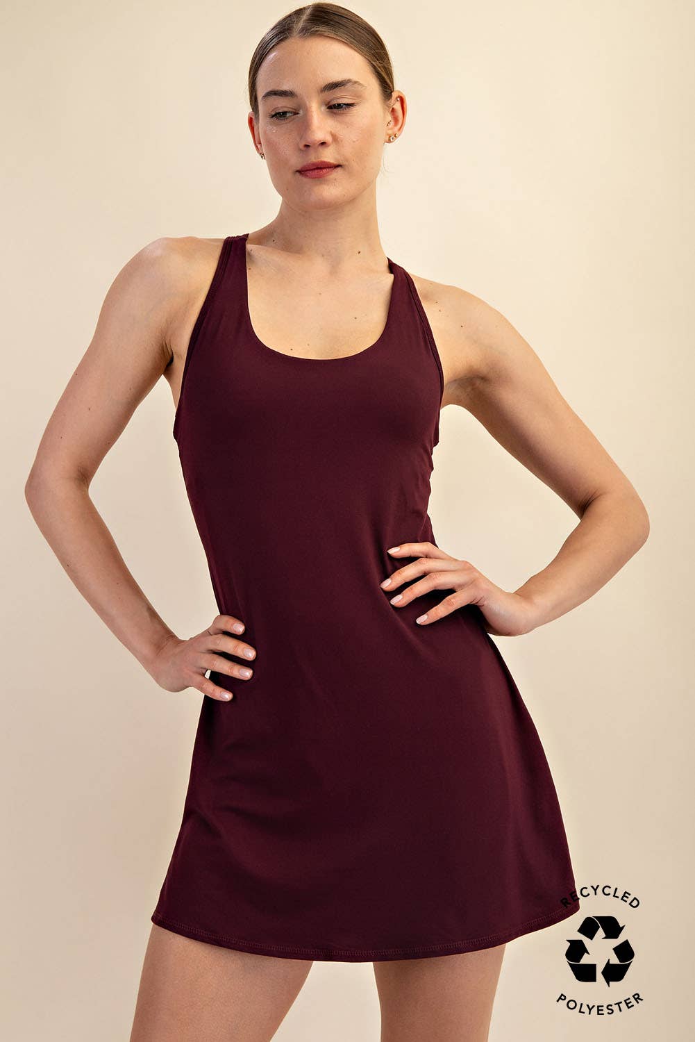 TENNIS ROMPER DRESS: True Red / S-M-L(2-2-2)