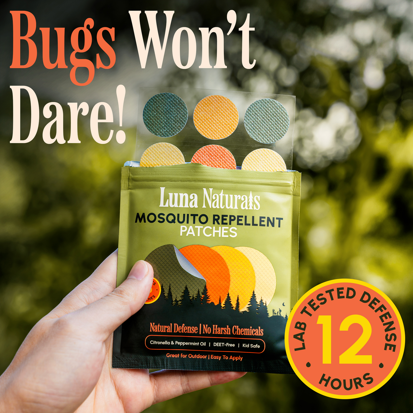 Mosquito Repellent Patches — Natural | 90ct