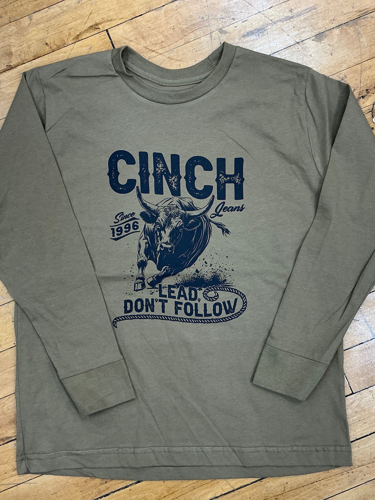 Youth Boys- Lead, Don’t Follow Graphic Long Sleeved Tee