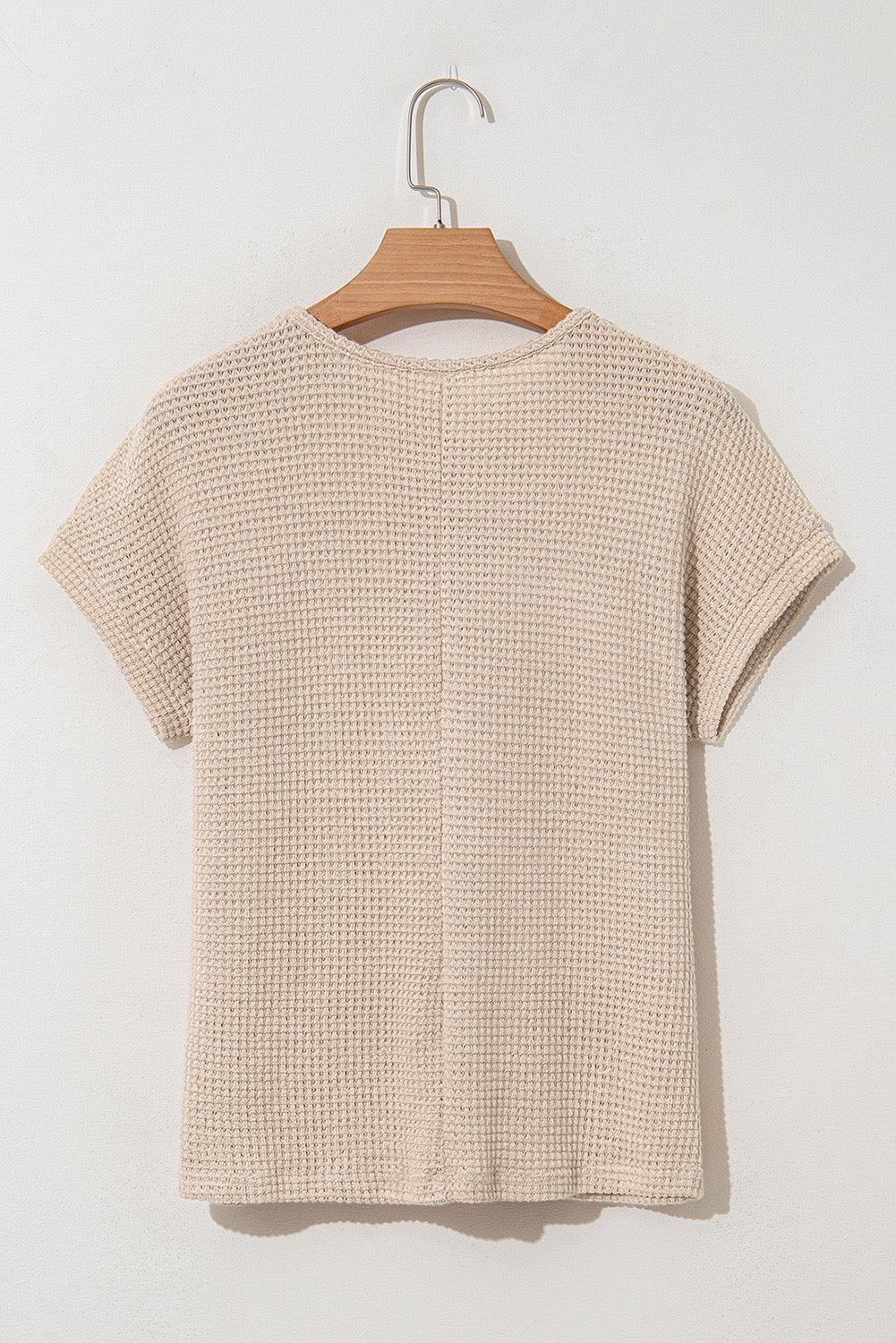 Oatmeal Lace SS Top