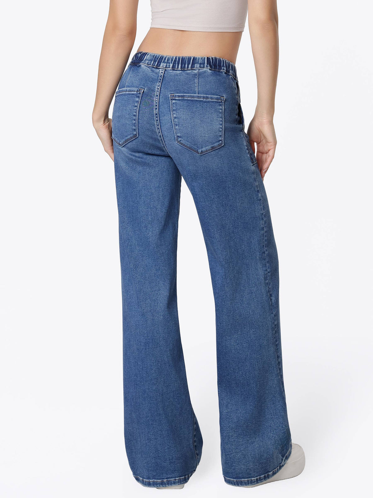 HIGH RISE SELF TIE EXTREME VINTAGE FLARE JEANS