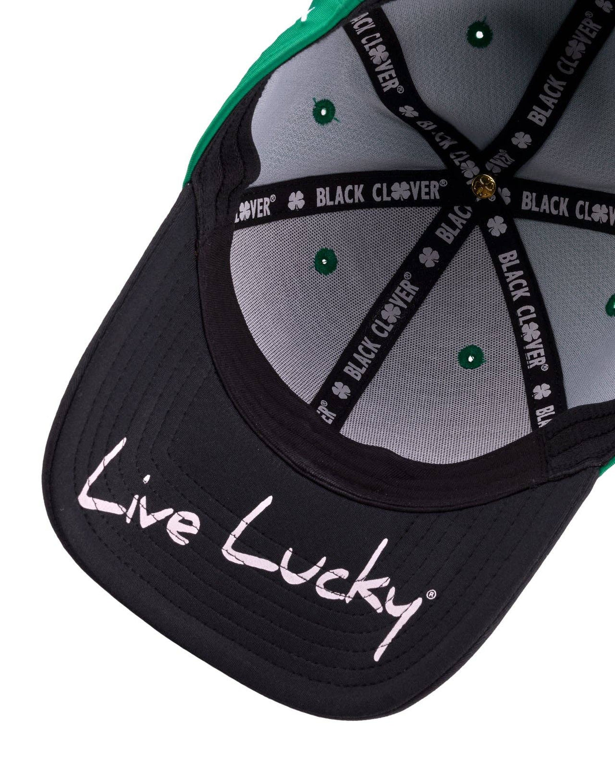 Premium Clover 189 Green Fitted Performance Hat: SNAPBACK