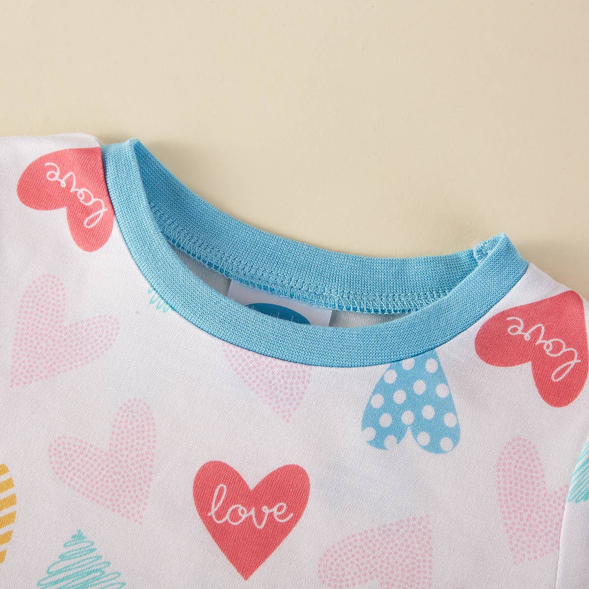 Love Heart Kids Pajama Pants Set