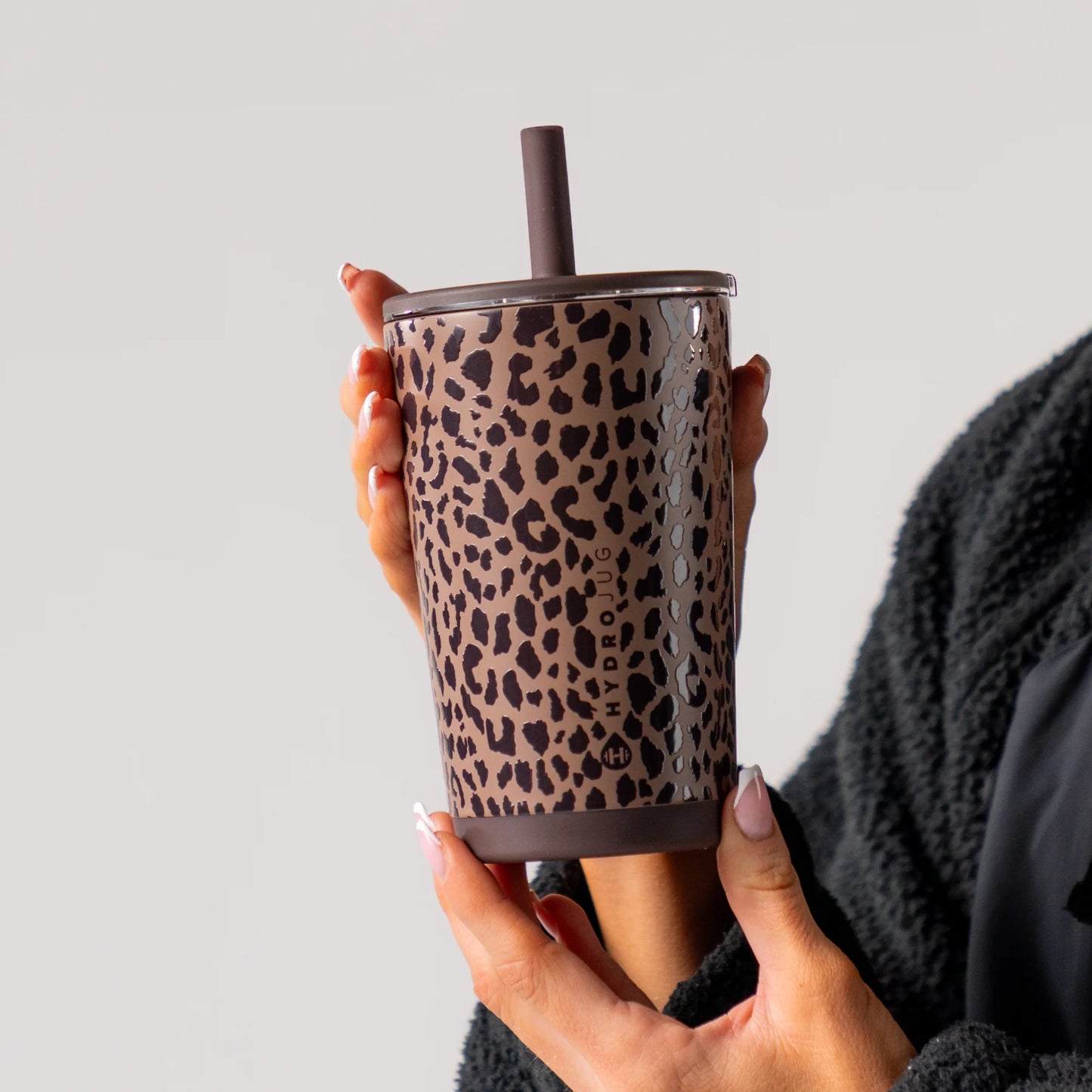 Brown Leopard HydroJug 14 oz. Everyday Tumbler