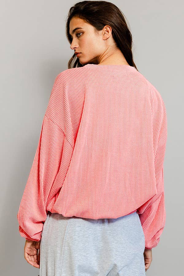 T1770N 'NEBRASKA' Comfy Oversize Graphic Sweatshirt: COFFEE / S-M-L (2-2-2)