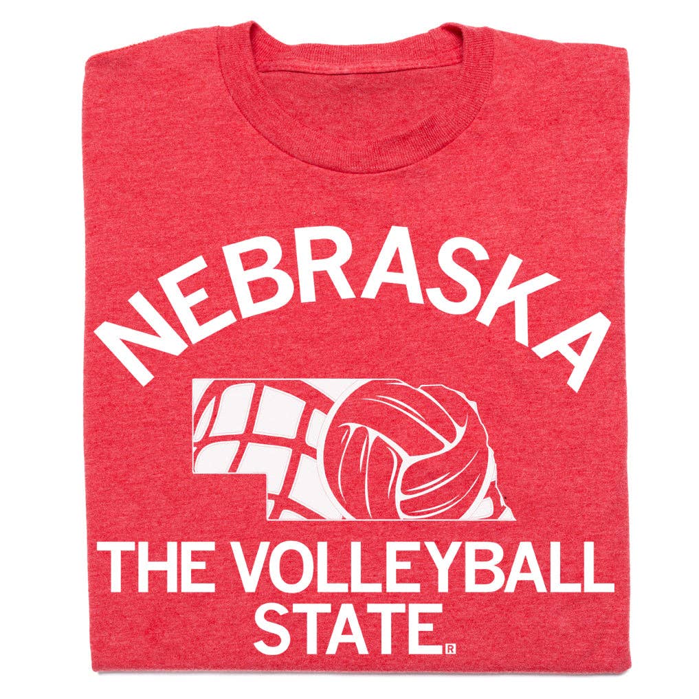 Nebraska: The Volleyball State: Standard XL - Heather Red