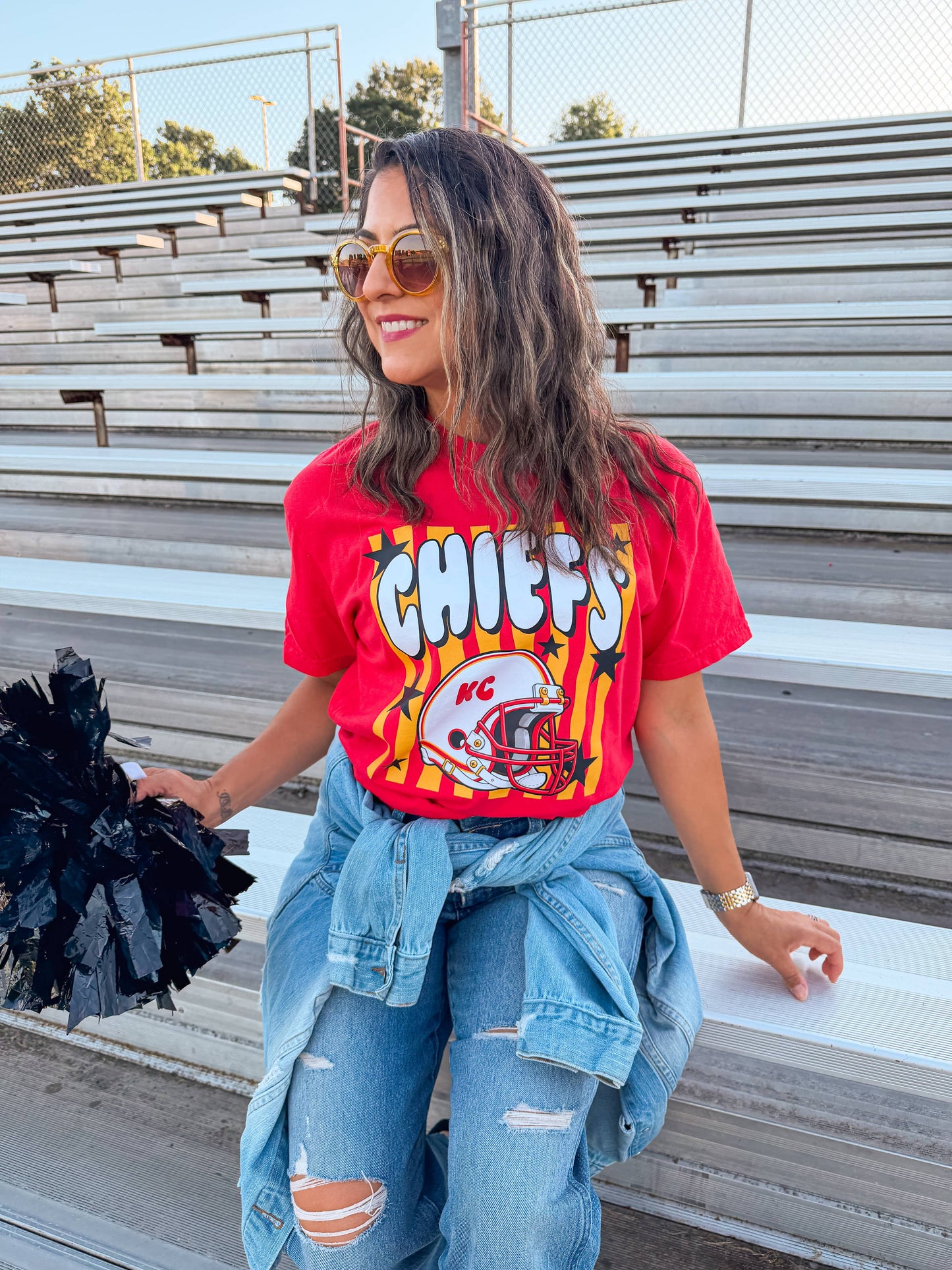 CHIEFS RETRO TEE (RED CC): SMALL