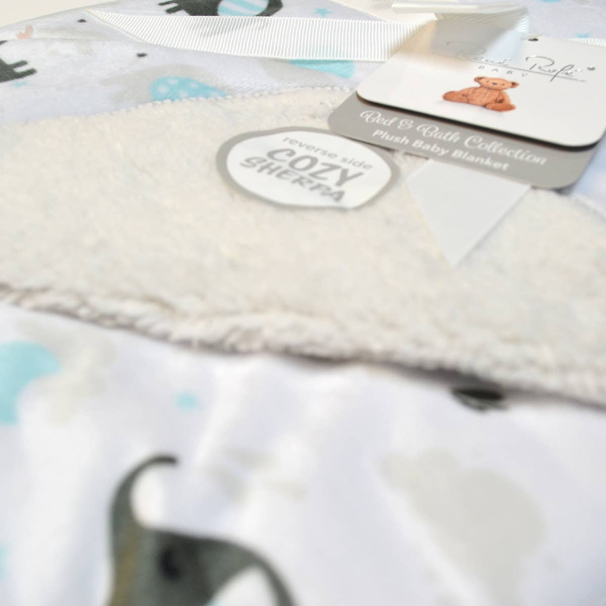 Super Soft Reverse side Cozy Sherpa Plush Baby Blanket