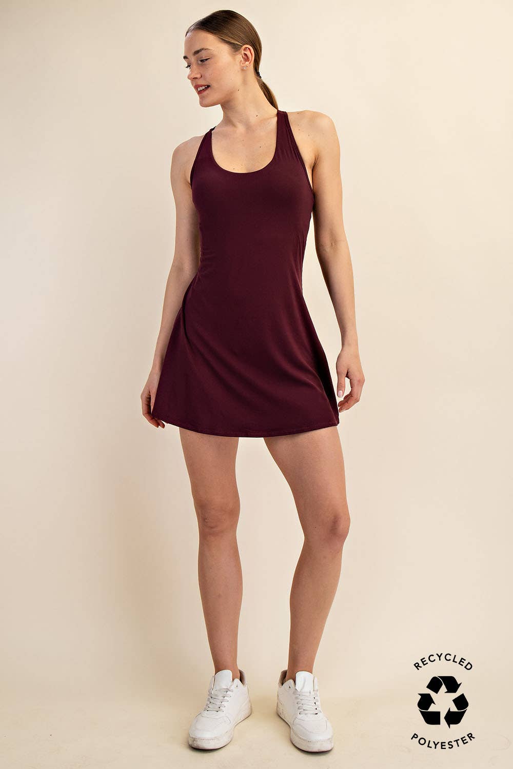 TENNIS ROMPER DRESS: True Red / S-M-L(2-2-2)