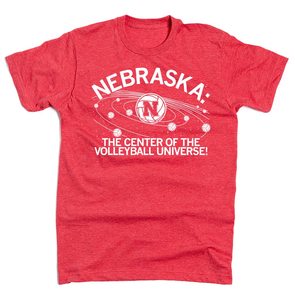Nebraska: Volleyball Universe: Standard XL - Heather Red