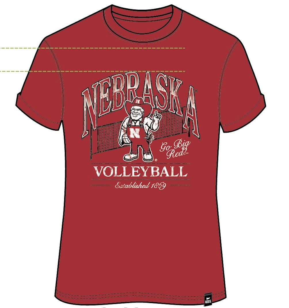 Nebraska Volleyball Tee