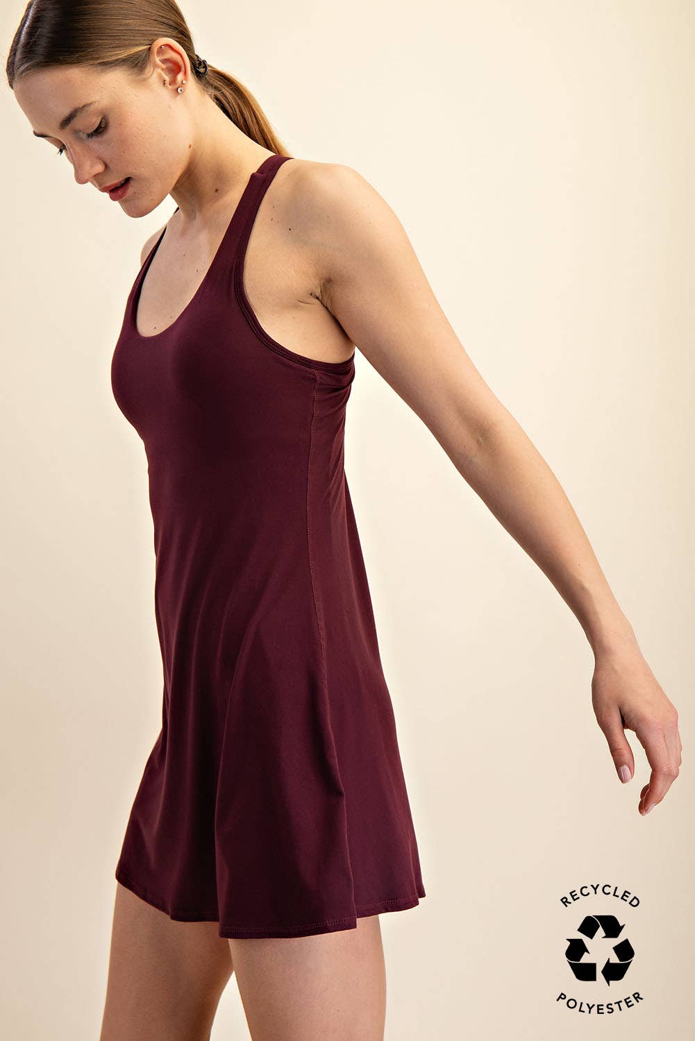 TENNIS ROMPER DRESS: True Red / S-M-L(2-2-2)