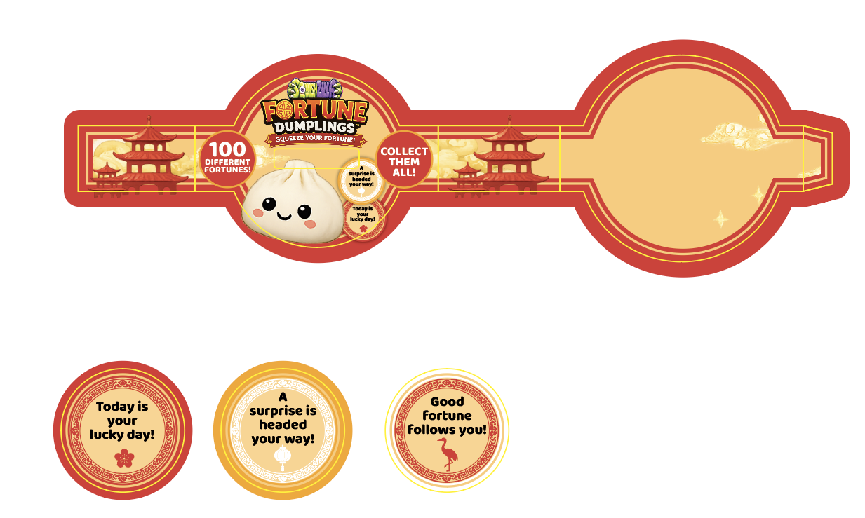 Fun Doh Mystery Fortune Cookie Squishy Dumpling - 12/Display: Wholesale Price