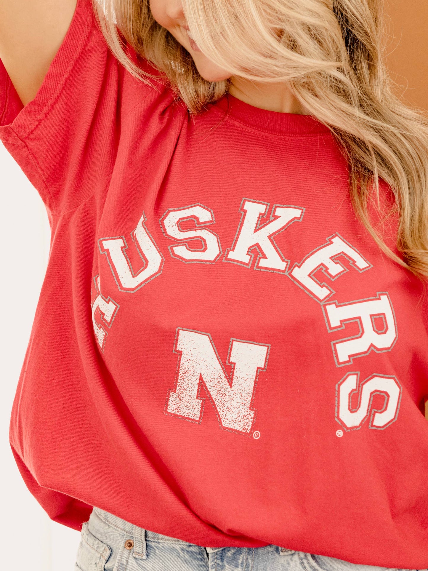 Nebraska Huskers Mega Arch Red CC Tee