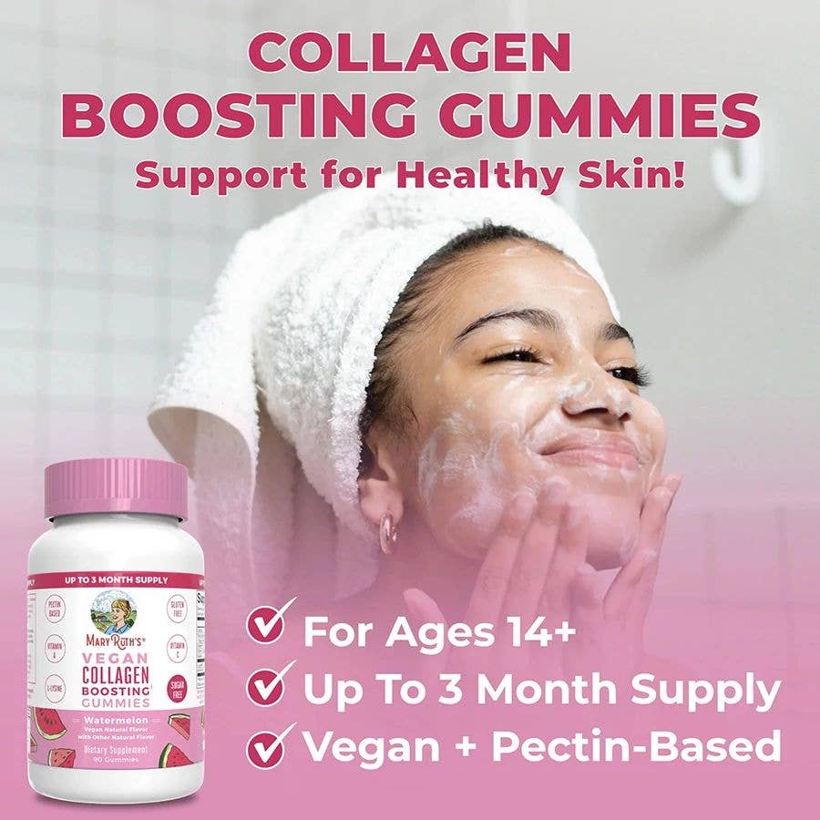 Vegan Watermelon Collagen Boost Gummies, 90 Ct