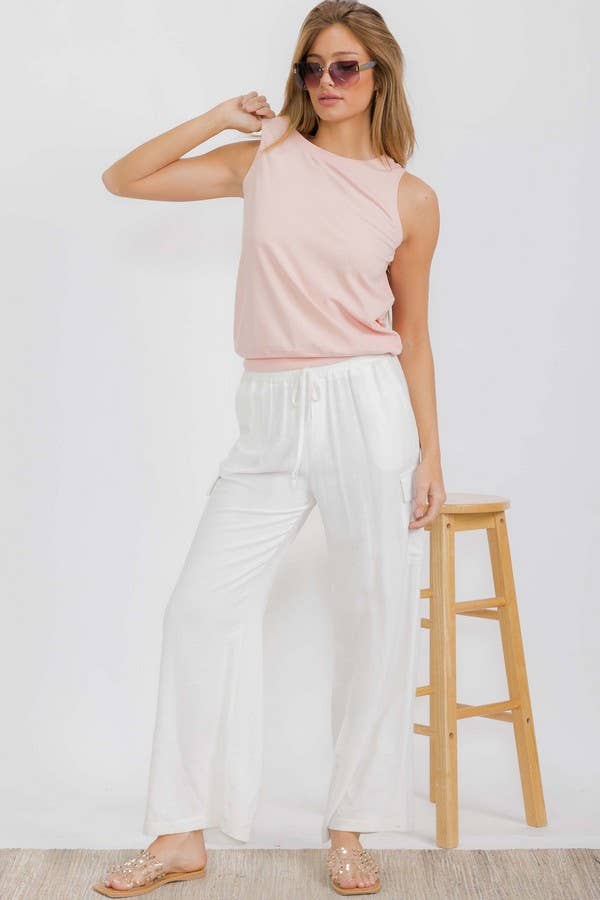 Viscose Crew Neck Tank