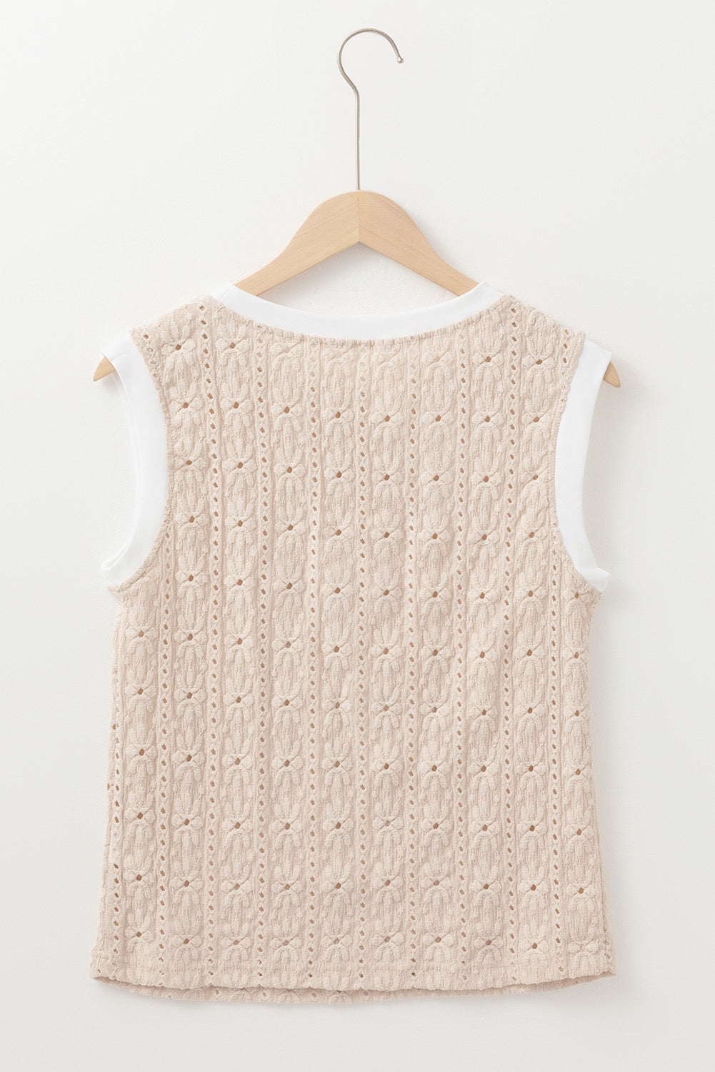 Oatmeal Floral Tank Top