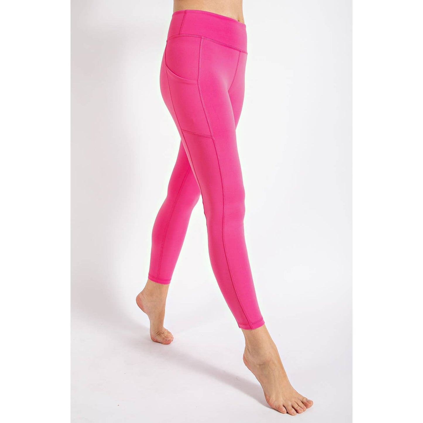 BUTTER BASIC LEGGING WITH POCKETS: Melon Dream / S-M-L(2-2-2)