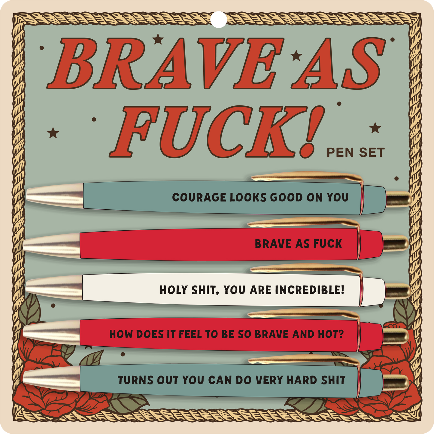 Brave As Fuck! Pen Set