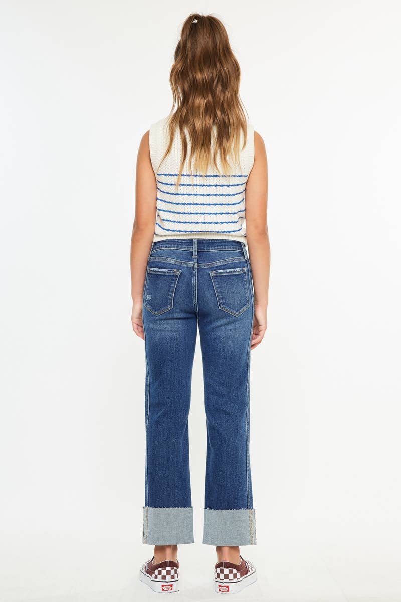 Y MR Crop Sraight Jeans