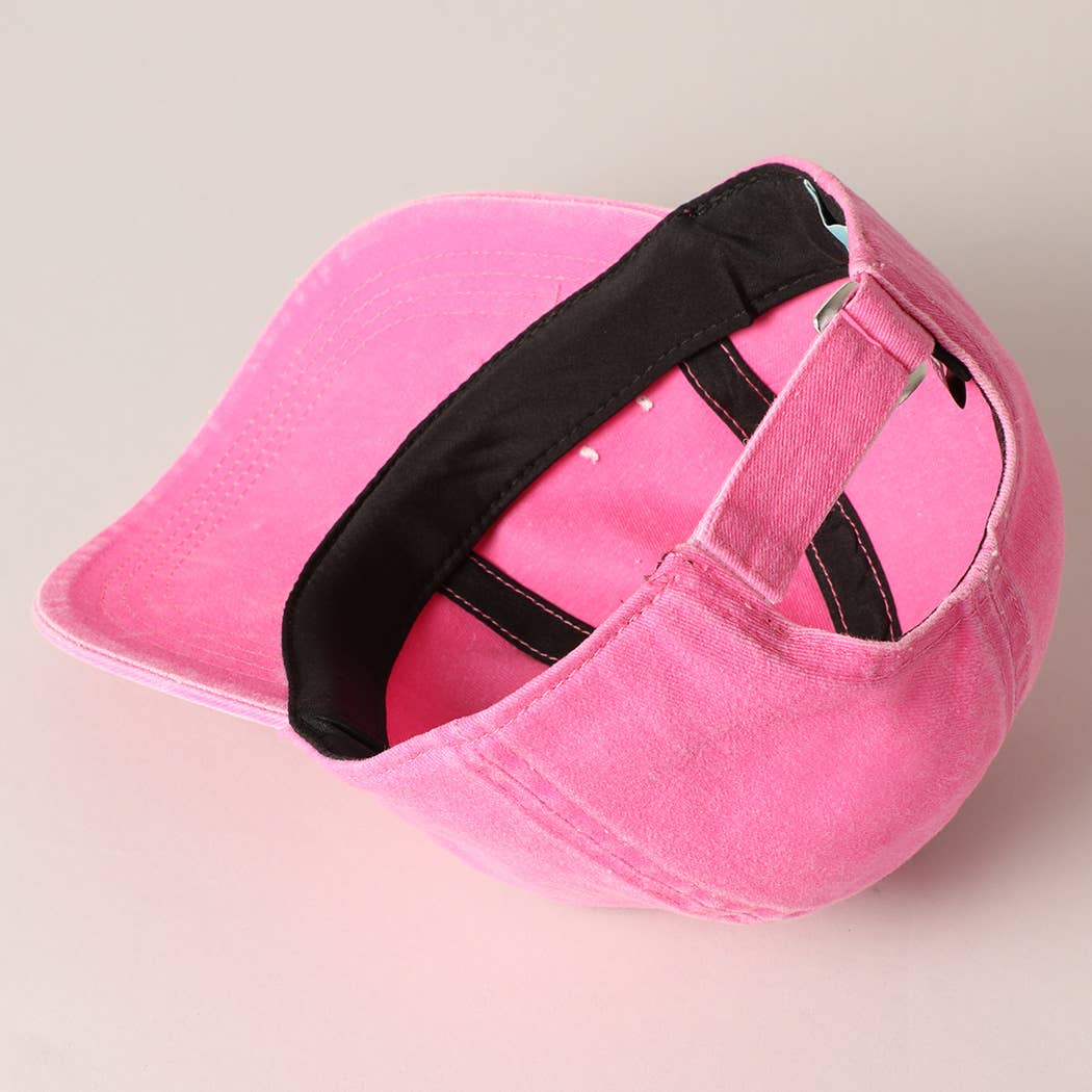 Kids Mini Embroidered Letters Baseball Cap: SAGE / ONE SIZE