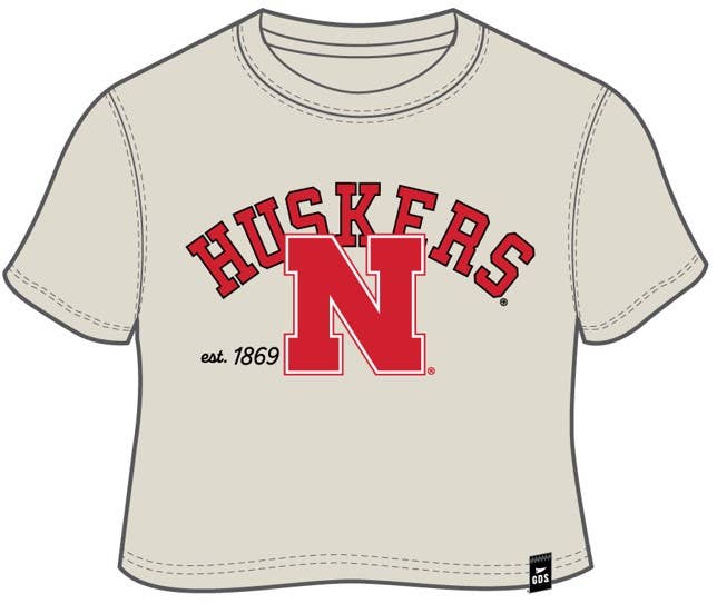 Nebraska Arch Crop Tee