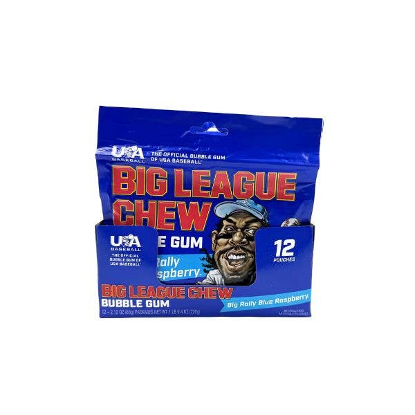 Big League Chew Big Rally Blue Raspberry Gum