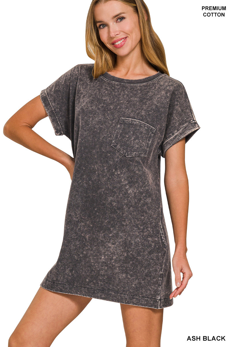 Premium washed t-shirts dress