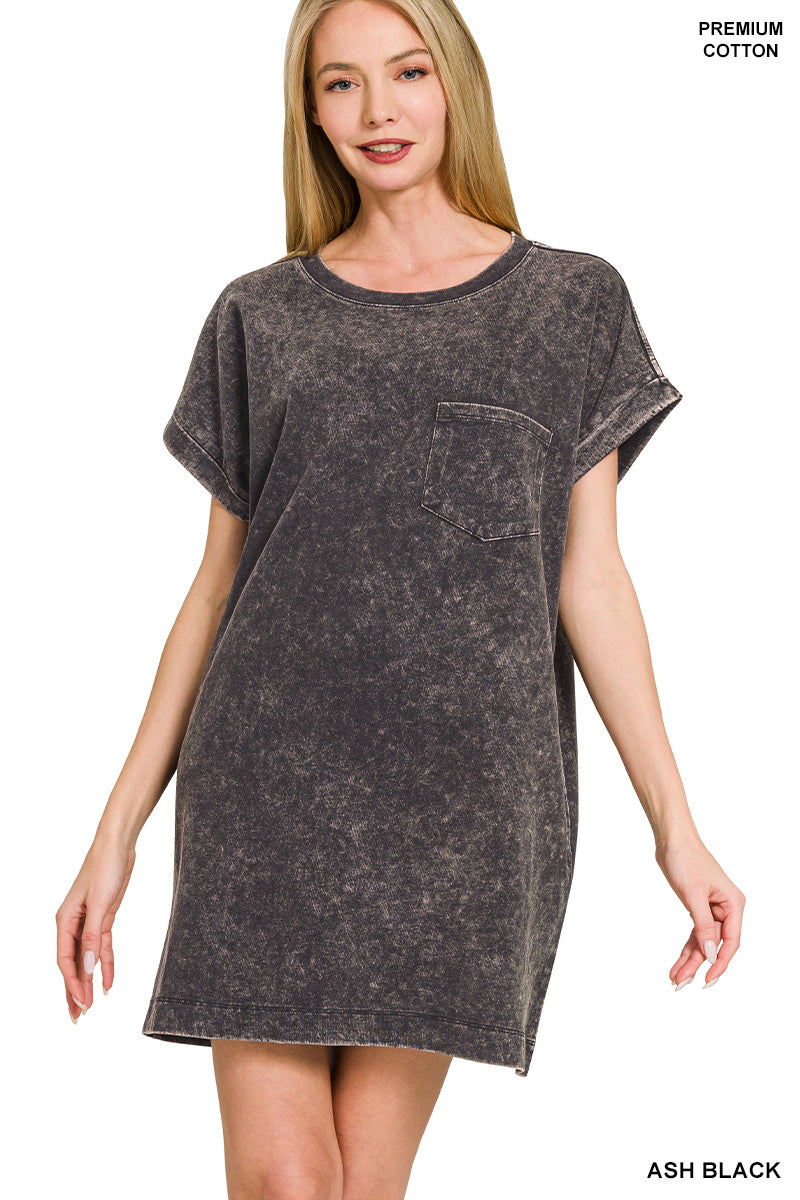 Premium washed t-shirts dress