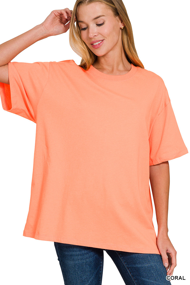 Loose fit cotton top