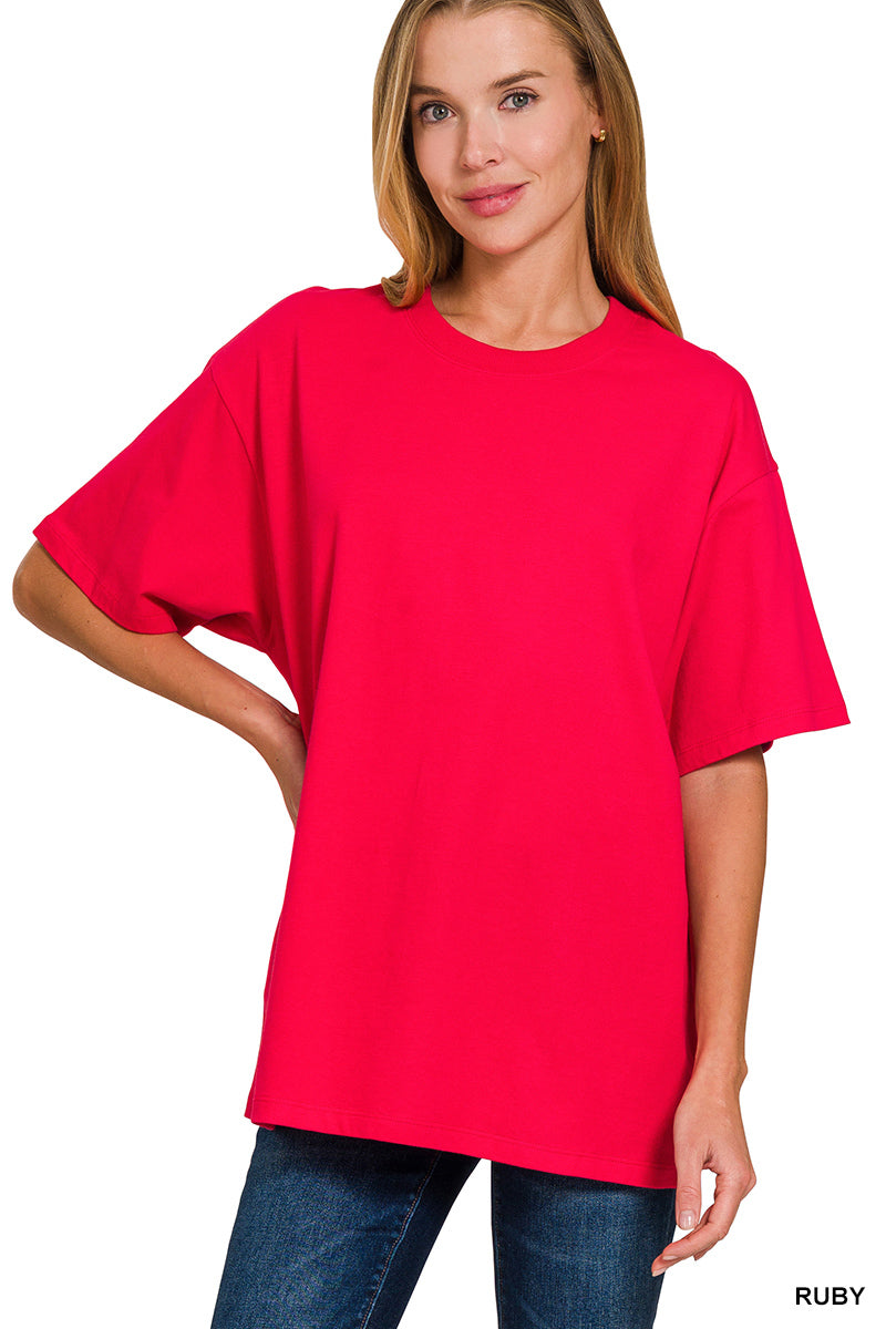 Loose fit cotton top