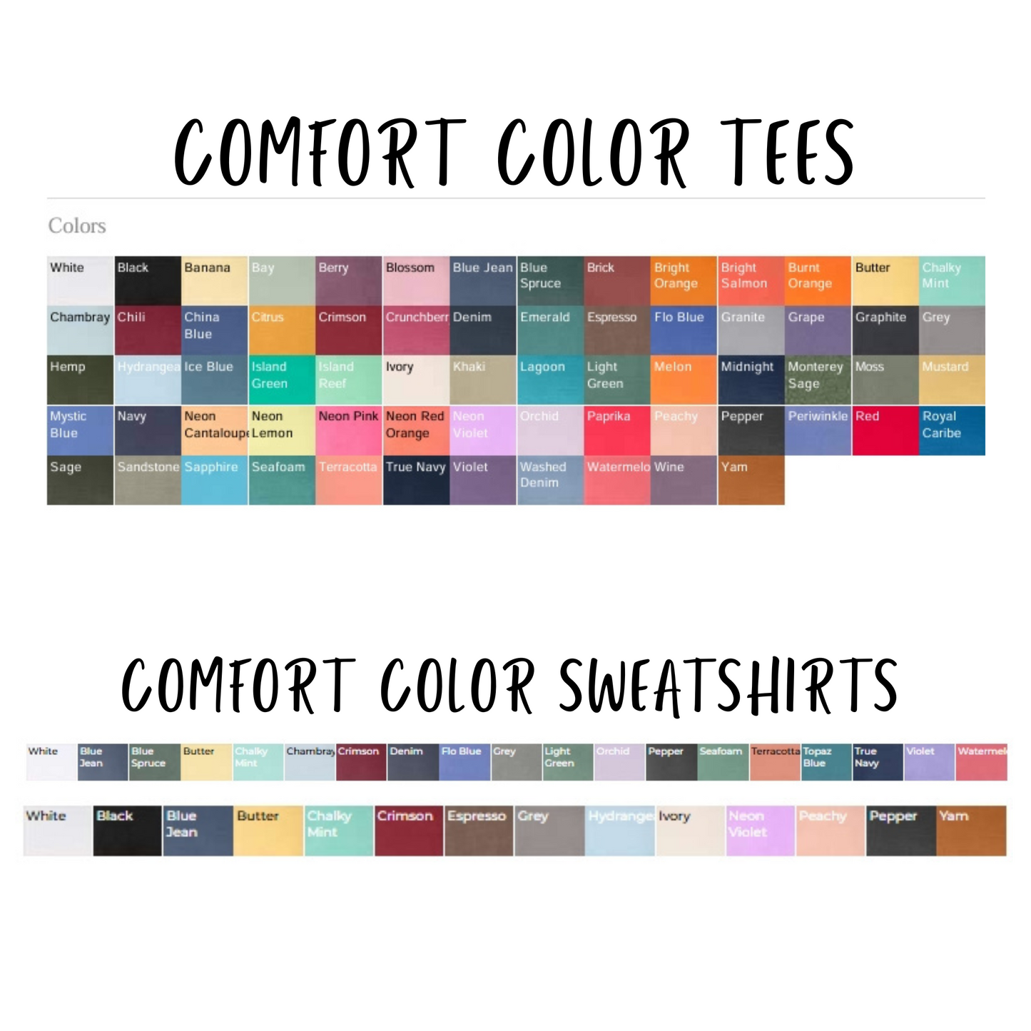 Hx3 or NextGen - Printed or Embroidered - Comfort Colors