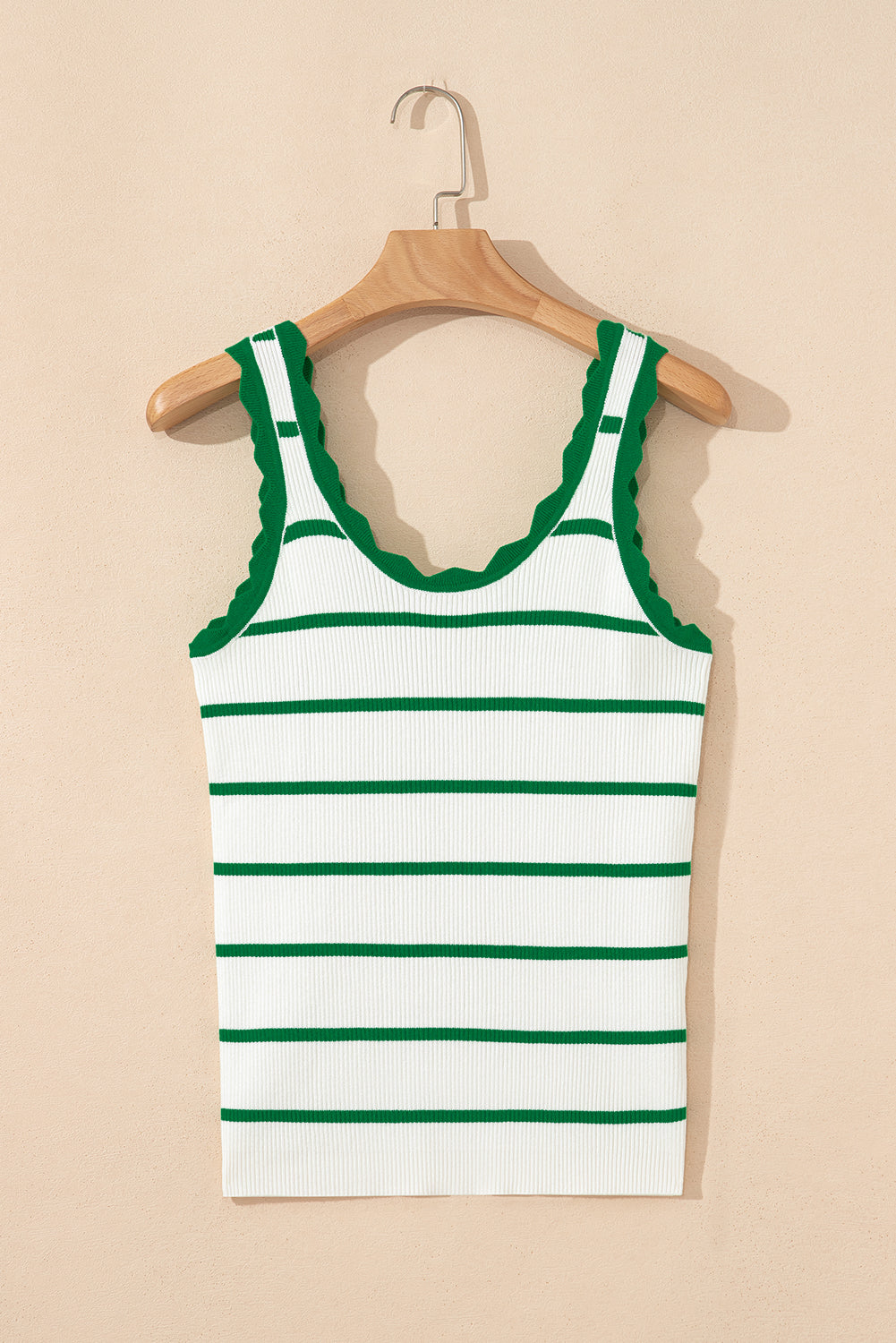 Green Striped Sweater Vest