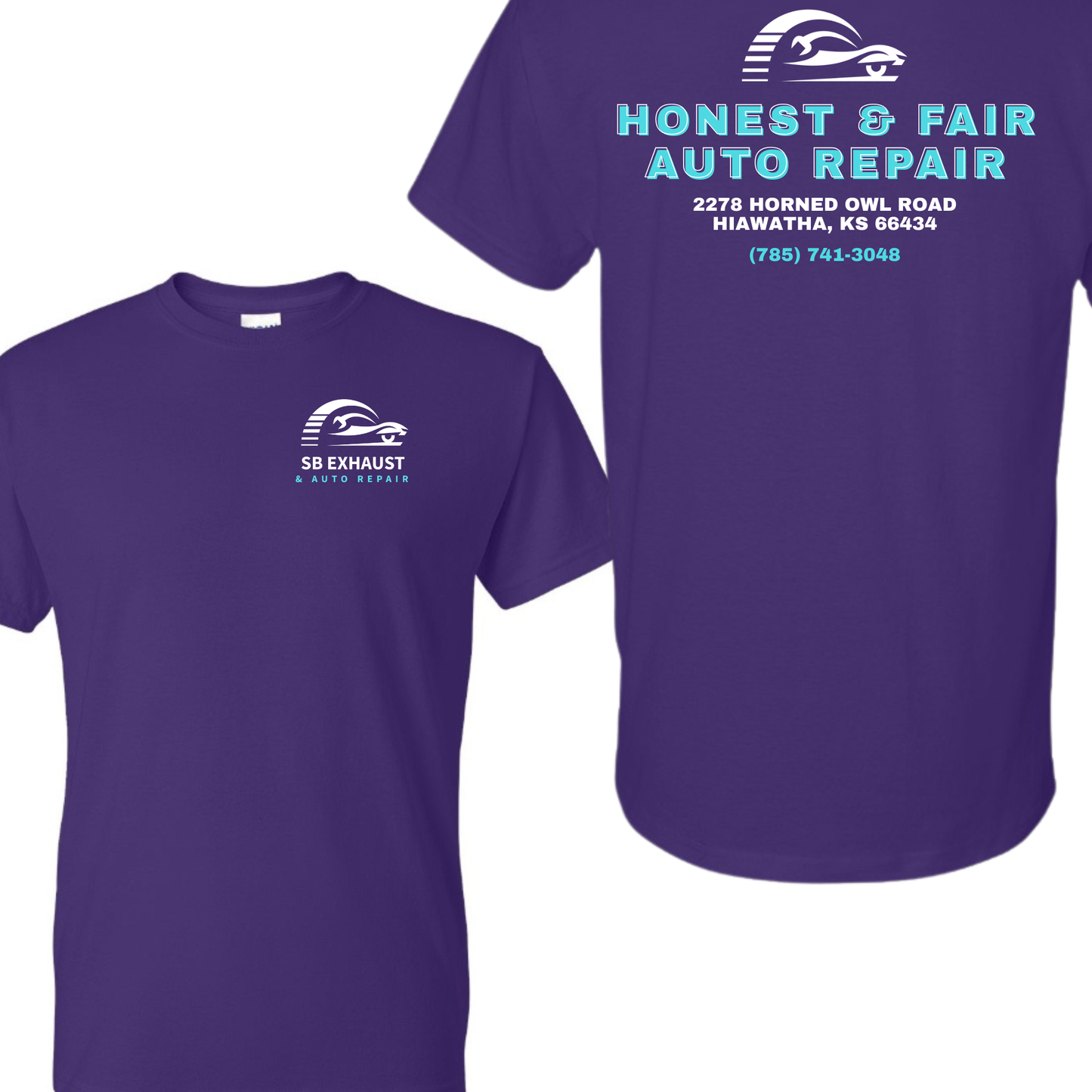 SB Exhaust Auto Repair Tees