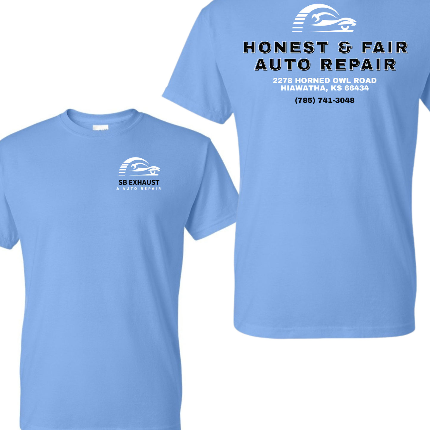 SB Exhaust Auto Repair Tees