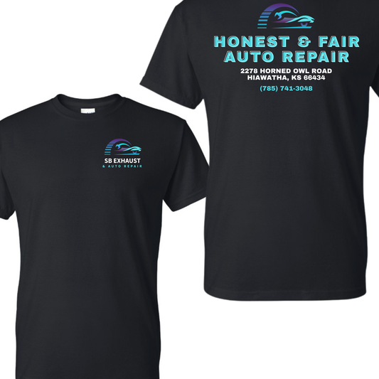 SB Exhaust Auto Repair Tees