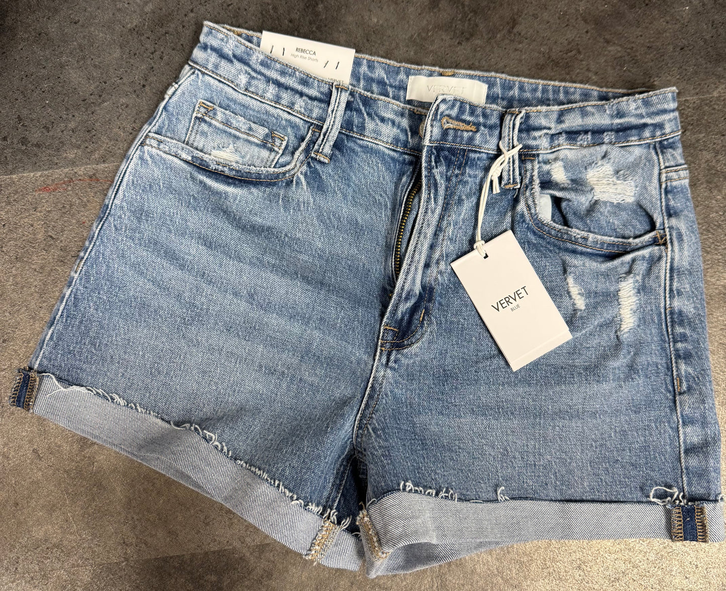 Rebecca Vervet High Rise Shorts