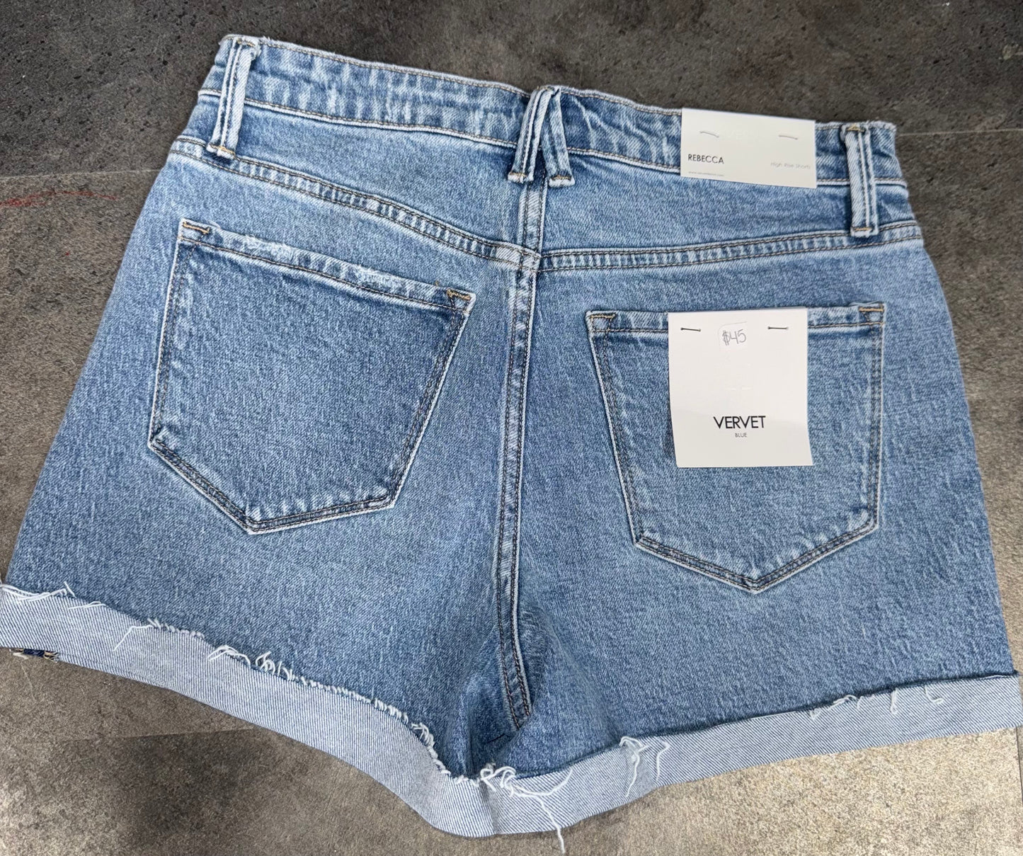 Rebecca Vervet High Rise Shorts