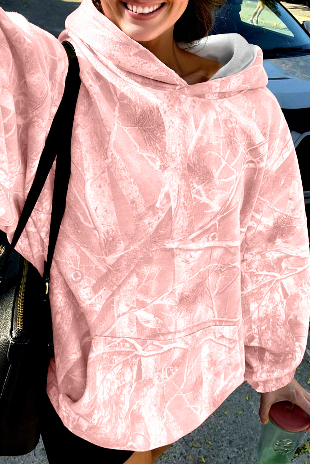 Pink Camouflage Hoodie