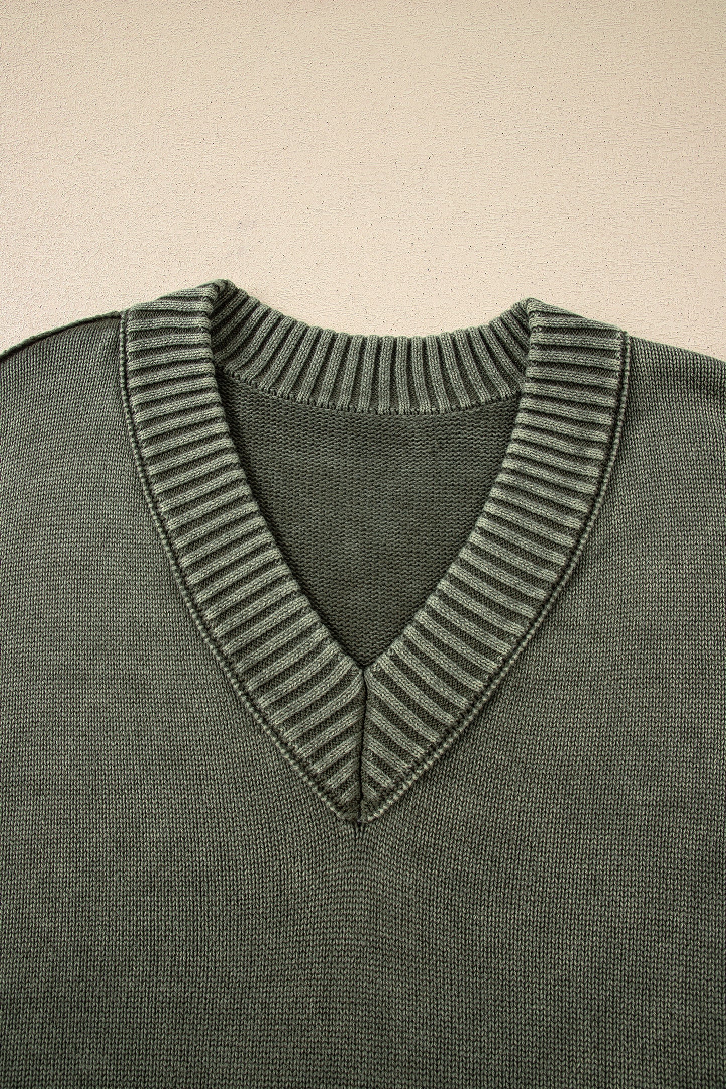 Mineral Wash Drop Shoulder Sweater