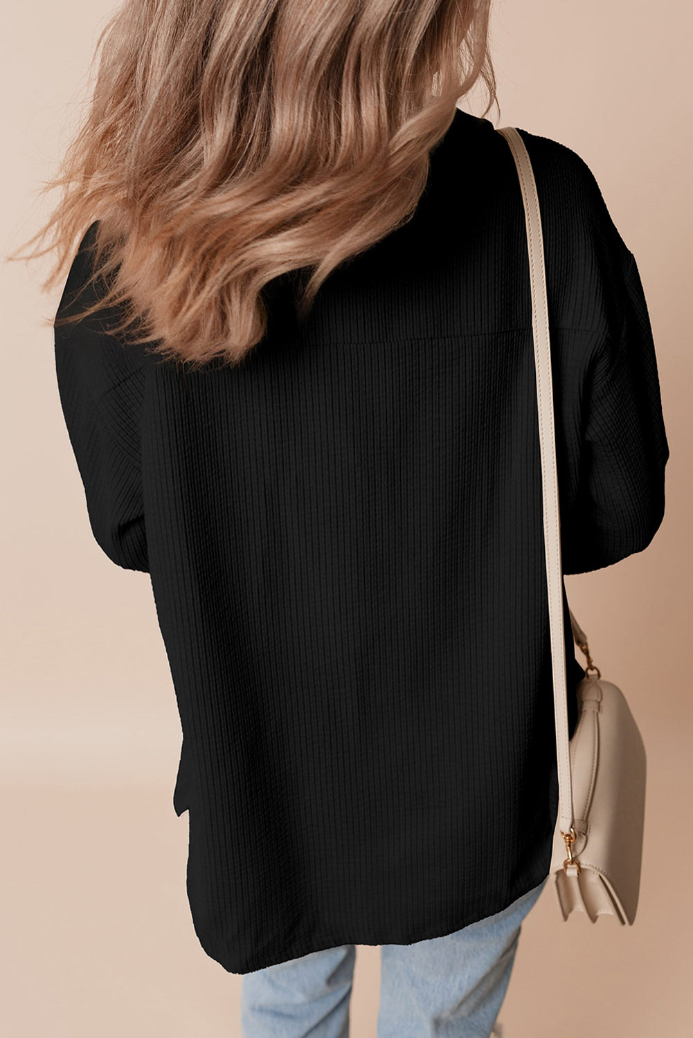 Black Corduroy Shacket